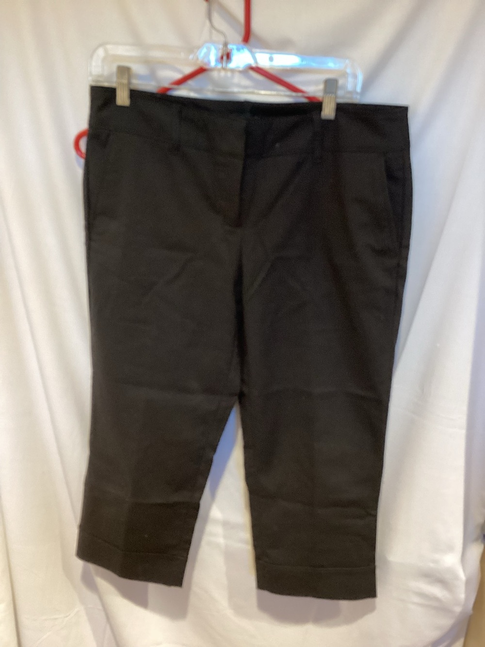 Willi Smith Black Tailored Waistband capris
